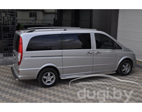 Защита порогов - площадка для Vito W639 (к.б.).